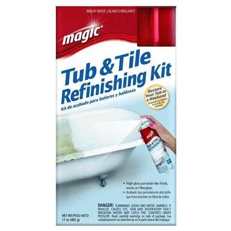 Magic 17 oz. Bath Tub and Tile Refinishing Kit in White-3020 - The Home ...