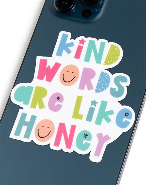 Kind Words Are Like Honey Decal Sticker - Callie Danielle Shop