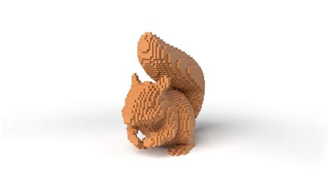 3D model Squirrel Minecraft Voxel VR / AR / low-poly | CGTrader