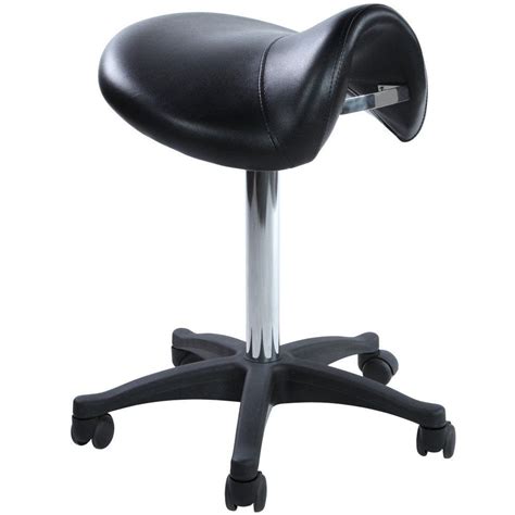 Black Multi-Purpose Hydraulic Saddle Stool with Handle ST-01BLK | Saddle stools, Extra tall bar ...