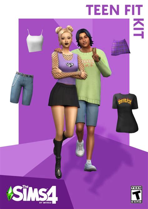 THE TEEN COLLECTION BY VIKAI | ImVikai | Sims 4 teen, Teen fits, Sims 4 expansions