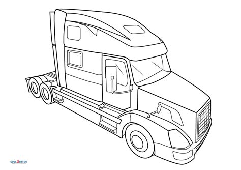 Free Printable Semi-truck Coloring Pages For Kids