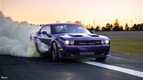 Hellcat Redeye Widebody Burnout On Private Airstrip - YouTube