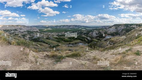 Badlands of North Dakota Scenic Landscape Stock Photo - Alamy