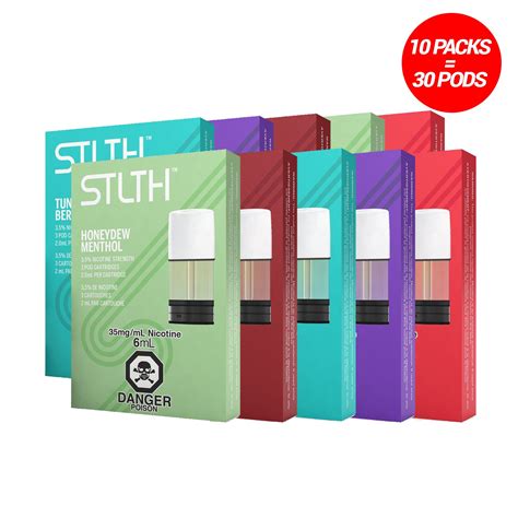 STLTH Pods – 30 Pods Bundle | 10 STLTH PACKS – VapeLoft