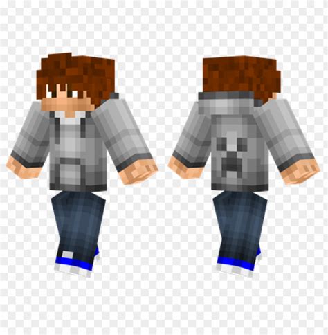 Minecraft Skins Gray Hoodie Skin PNG Transparent With Clear Background ...