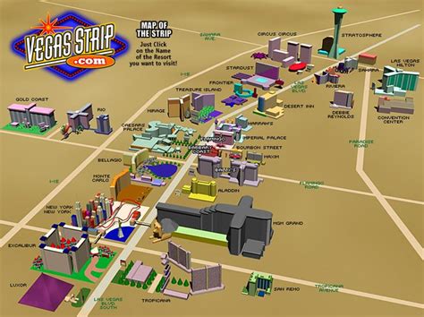 Las Vegas Map Of Hotels - Map Of Northeast United States