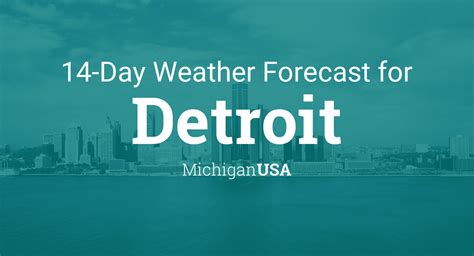 Detroit, Michigan, USA 14 day weather forecast