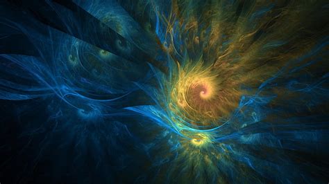 HD wallpaper: fractal art, spiral, gold, golden spiral, special effects, darkness | Wallpaper Flare