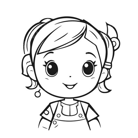 Cartoon Girl Coloring Page Outline Sketch Drawing Vector, Car Drawing ...