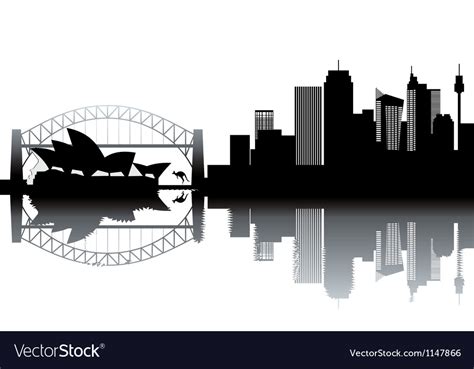 Cityscape silhouette Royalty Free Vector Image