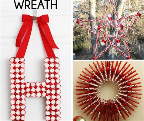 A roundup of 21 peppermint candy crafts for Christmas