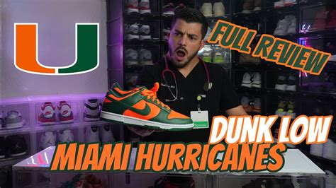 Miami Hurricanes Nike Dunk Low (Full Review including on foot ...