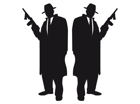 Silhouette Gangster Image Drawing Illustration - Silhouette png download - 800*600 - Free ...