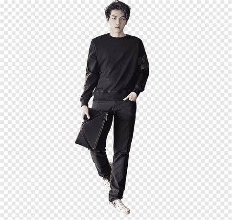 EXO The Celebrity 9P, man in black shirt and pants, png | PNGEgg