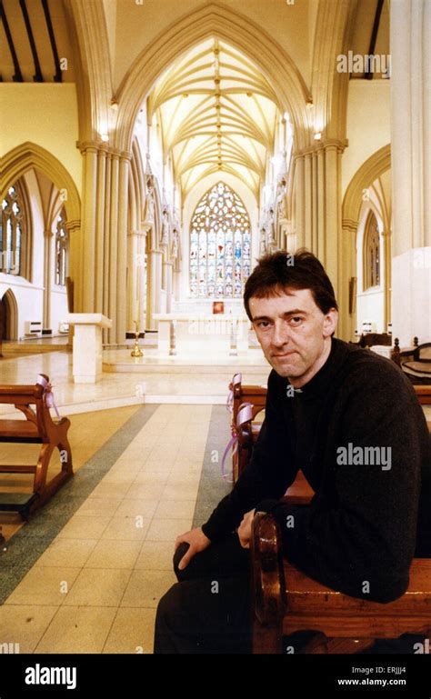 Father Brendan Curley, Administrator at Salford Cathedral, Manchester. 7th June 1990. The ...