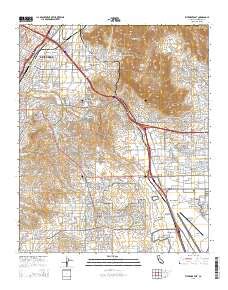 Riverside National Cemetery Topo Map in Riverside County, California