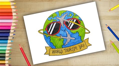 Drawing World Tourism Day | tourism day Poster | poster making - YouTube