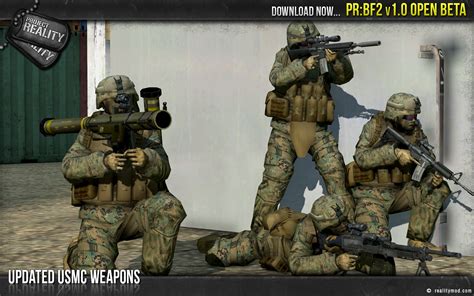 Updated USMC Weapons image - Project Reality: Battlefield 2 mod for Battlefield 2 - Mod DB