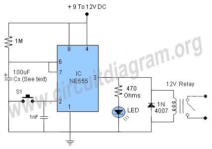 Time Delay Relay | Circuit Diagram