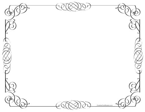 Black and White Border | Free Customizable Instant Download