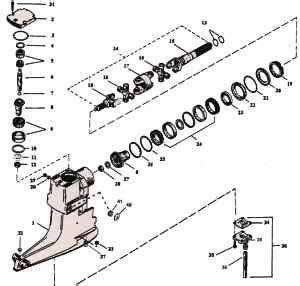 Alpha 1 and Generation 2 Outdrive Parts Drawings