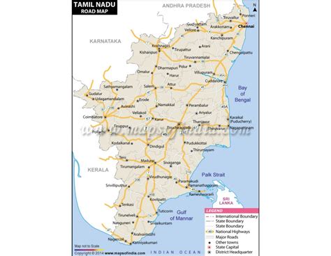 Buy Tamil Nadu Road Map