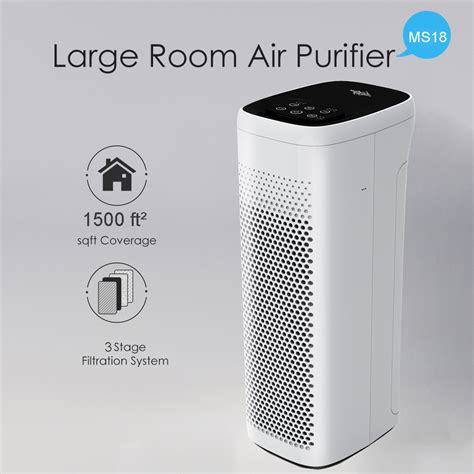 MS® Air Purifier for Home Large Room with H13 True HEPA Filter, Air ...