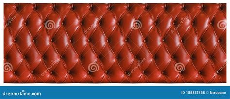 Leather Texture Red Sofa Pattern, Luxury Upholstery Isolated On White ...