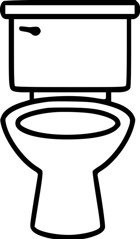 Lavatory Bowl Bathroom Wc Restroom Toilet Svg Png Icon Free Download ...