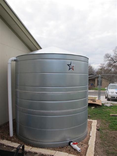 Large - Round Galvanized Steel Water Storage Tank