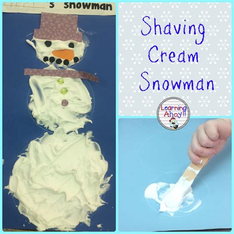 Shaving Cream Snowman