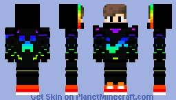 RGB rainbow cool skin Minecraft Skin