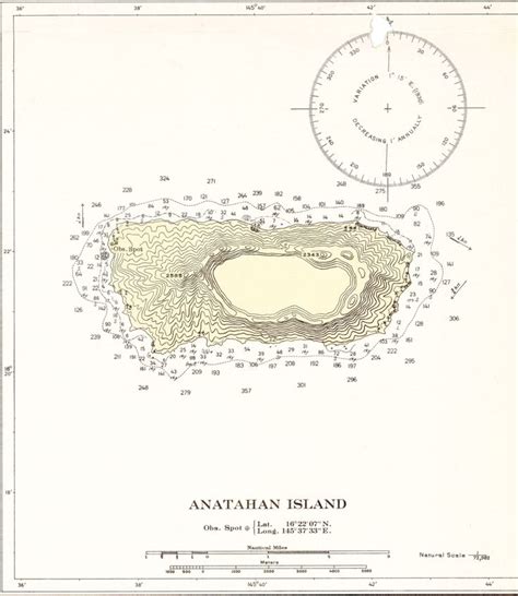 1924 map of Anatahan Island, Marianas | Map, Concept map, Concept