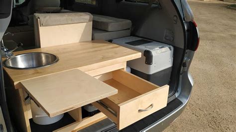 Toyota Sienna Campervan Conversion Plans With Kitchen And Bed ...