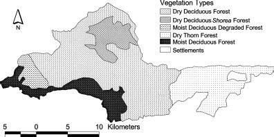 Vegetation map of the Mudumalai Wildlife Sanctuary, Western Ghats. | Download Scientific Diagram