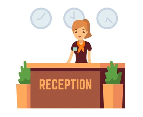 Receptionist Clipart #96685 - Illustration by Melisende Vector - Clip Art Library