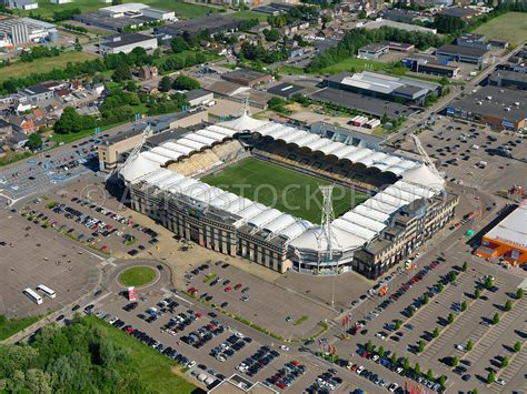 aerial view Kerkrade , Parkstad Limburg Stadium is the football stadium ...