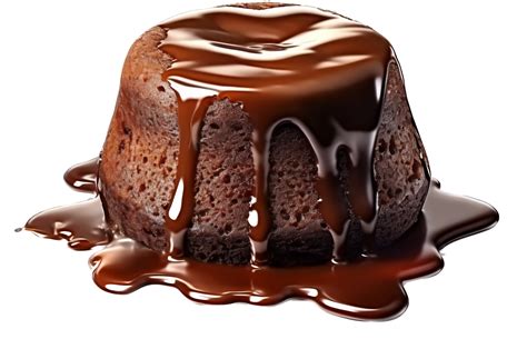 Chocolate lava cake with . 25066799 PNG