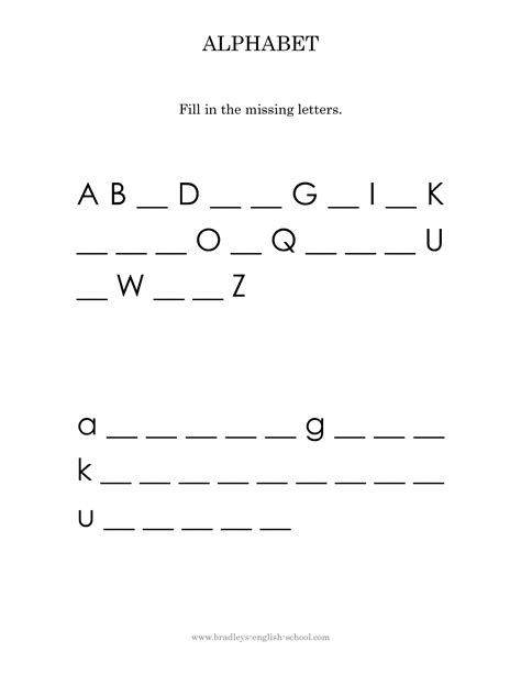 Alphabet Worksheet Category Page 1 - worksheeto.com