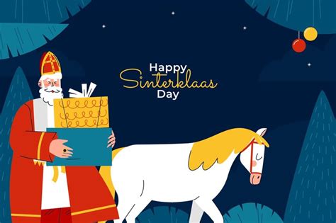 Premium Vector | Flat sinterklaas background