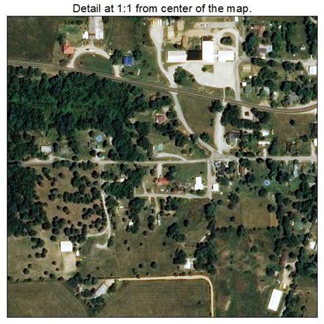 Aerial Photography Map of Raymondville, MO Missouri