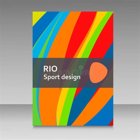 Brochure in Colors of Brazil Flag. Vector Color Concept Stock Illustration - Illustration of ...