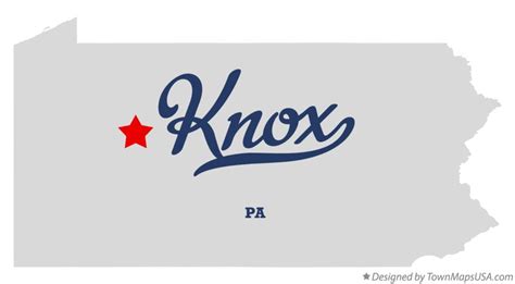 Map of Knox, Jefferson County, PA, Pennsylvania