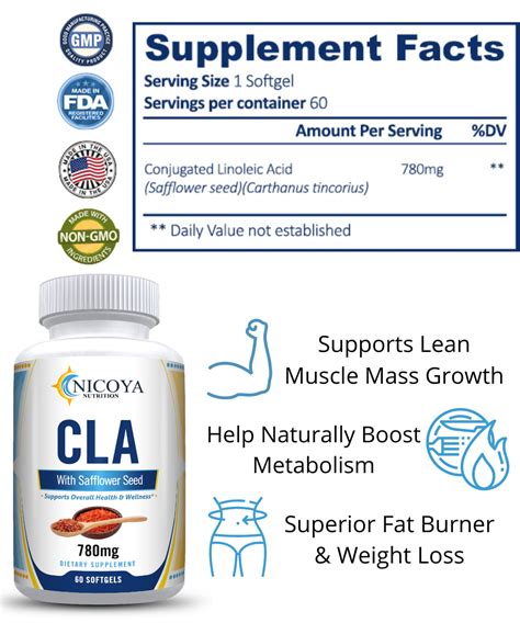 CLA Weight Loss Vitamin Supplement | Nicoya Nutrition