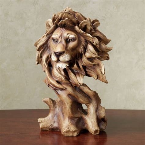 Lion Bust Sculpture