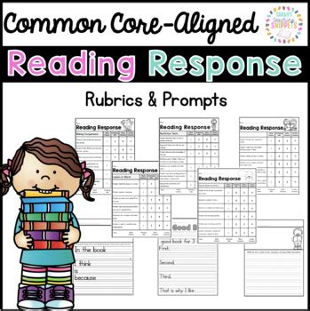 Reading Response Rubrics and Prompts Pack by Sarah Paul | TPT