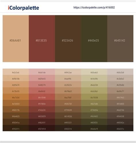 66 Brown Color Palettes | Curated collection of Color Palettes