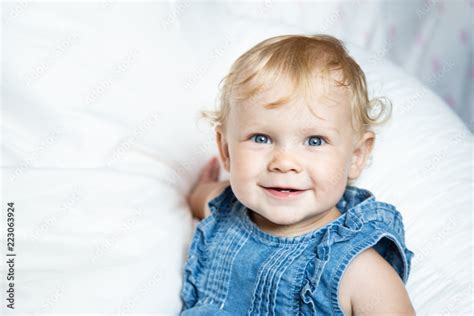 Cute White Babies With Blue Eyes