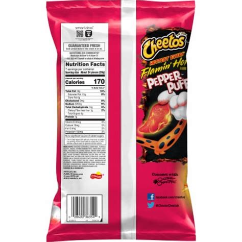 Cheetos® Flamin' Hot® Pepper Puffs Cheese Flavored Snacks, 7 oz - Food 4 Less